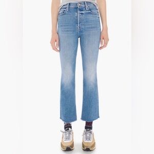 MOTHER Tripper Ankle Fray Jeans Je T’Aime - Women’s 28 -
Medium Wash Blue Denim